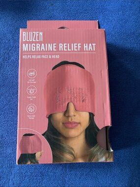Pink Migraine Relief Hat - Soothing Head & Face Therapy